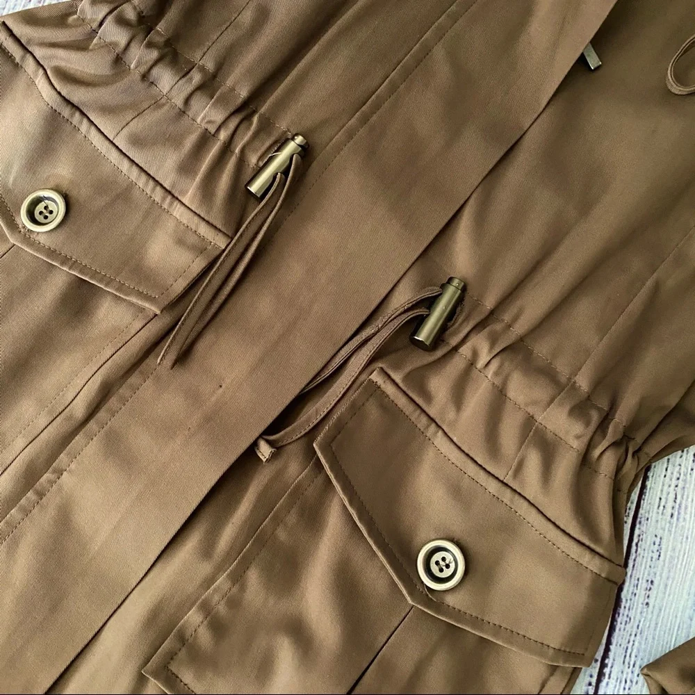 Brown Jacket with Cargo Pockets
